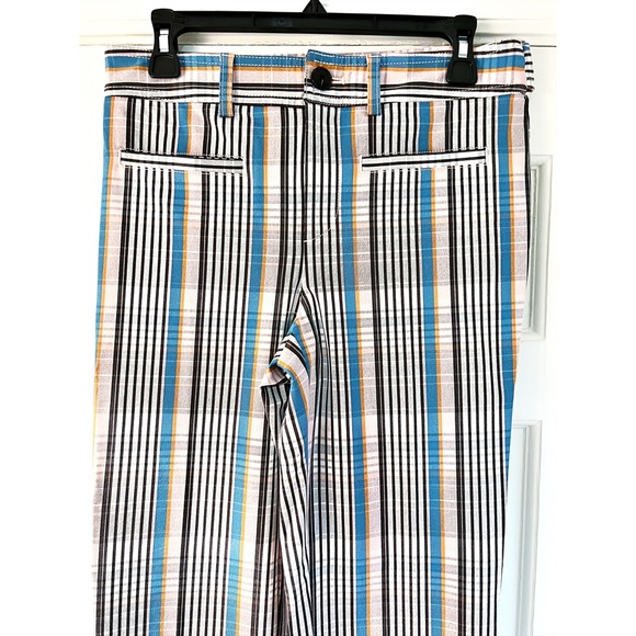 Anthropologie Maeve Jacquie Slim Trouser {Blue Motif} pants sz. 4. Nwot - Picture 6 of 15
